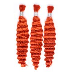 #350 Color Deep Wave Virgin Human Braided Hair Bulk 10-30 inch Wholesale Raw Hair