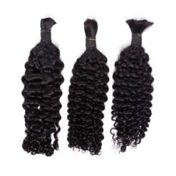 Curly Virgin Human Braiding Hair Bulk 10-30 inch Wholesale Raw Hair